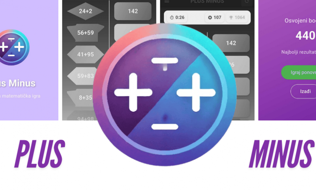 Plus Minus: Sabiranje i oduzimanje za učenike nižih razreda osnovne škole