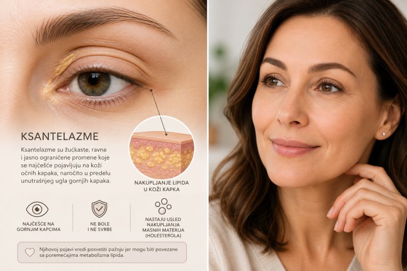 Ksantelazme - infografika